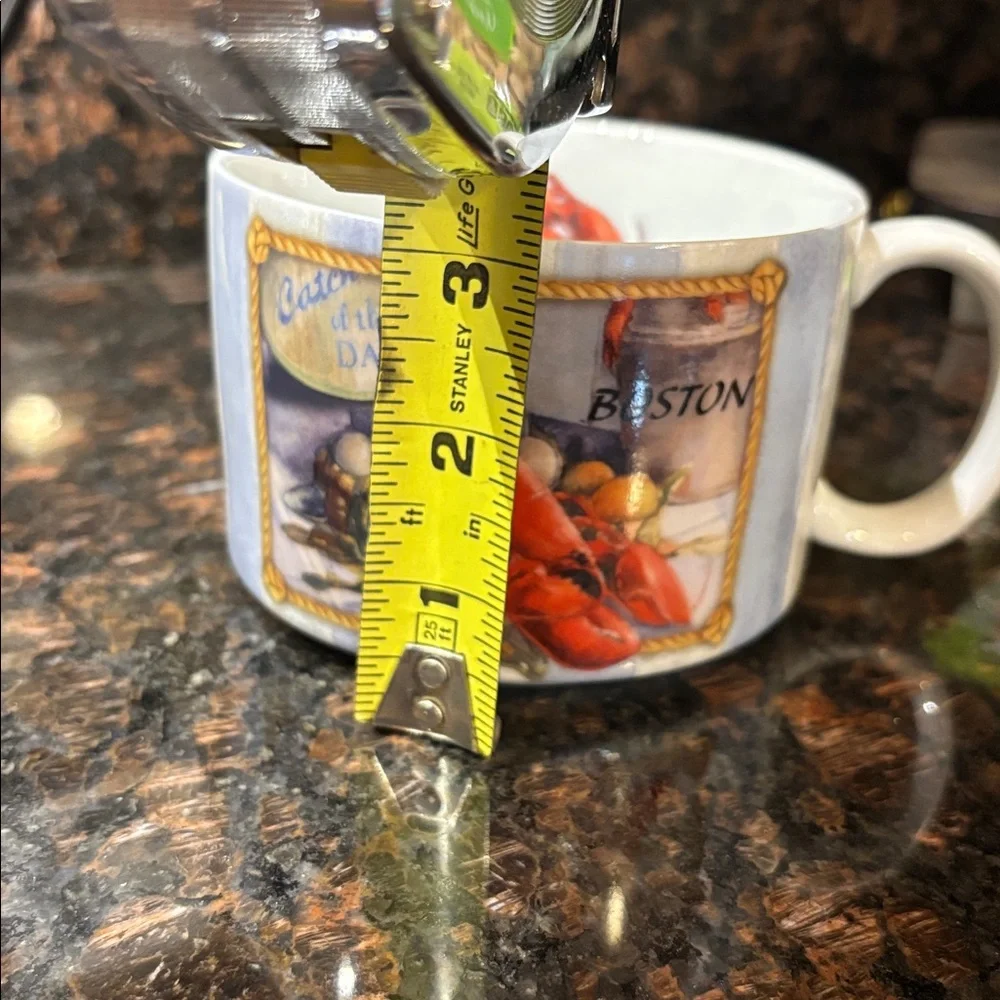 Soup Mug Cape Shore Catch of the Day Boston Oversized Coastal Ocean Nautical